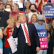 Trump gestures during a rally at the Phoenix Convention Center on August 22, 2017 in Phoenix, Arizona.